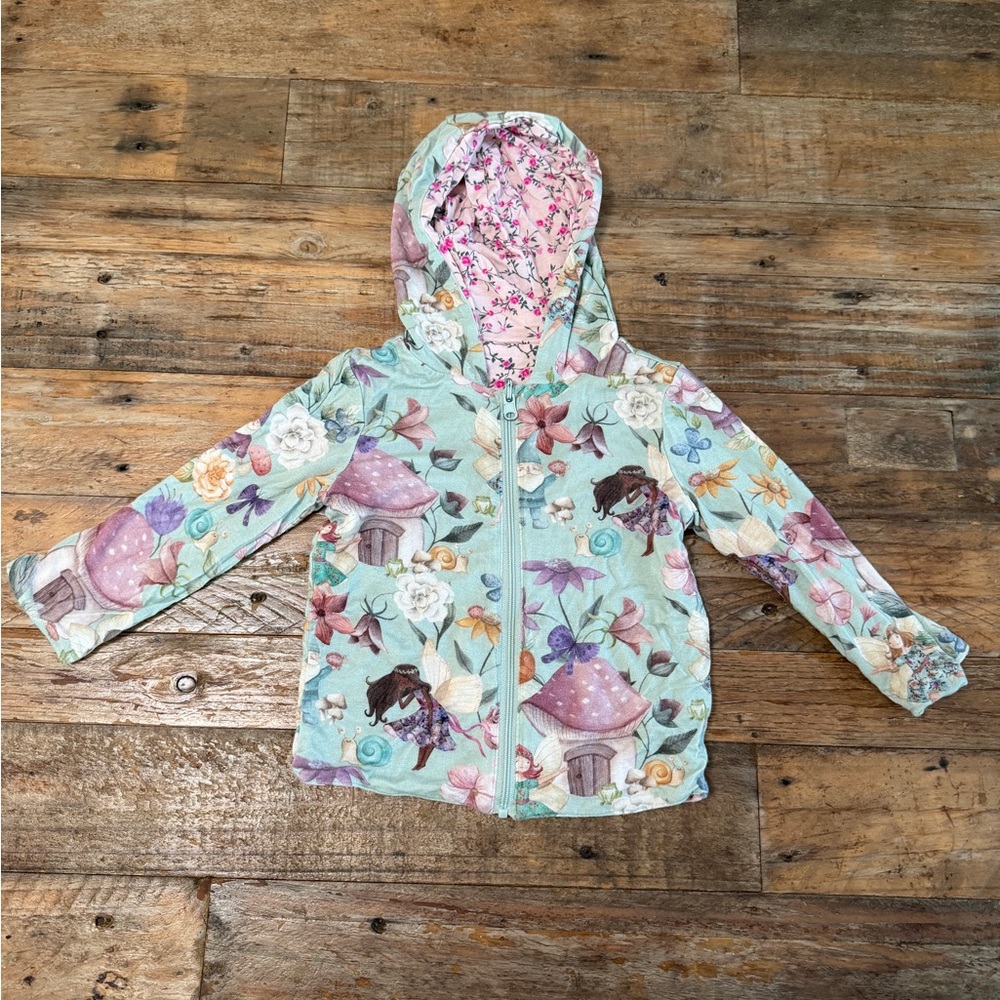 Posh Peanut Mint Fairy Garden Hooded Jacket